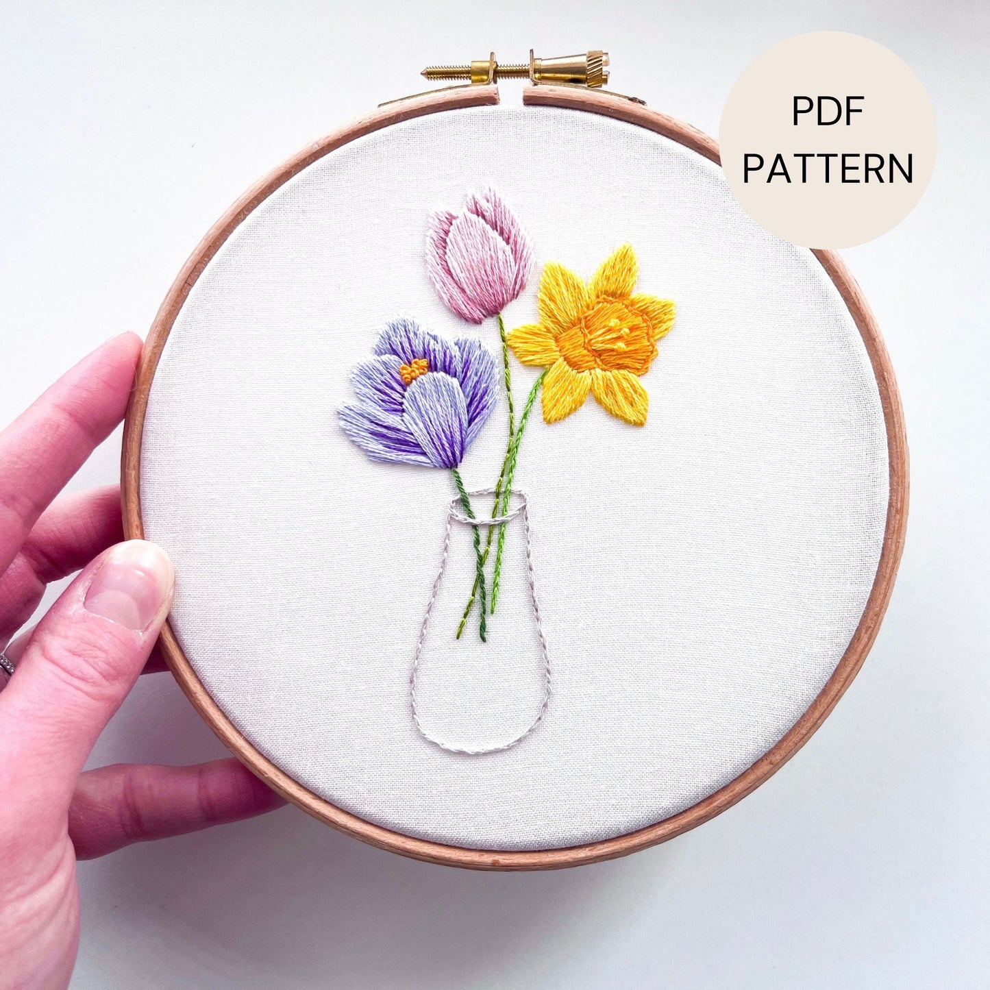 Floral Easter Needlework Digital PDF Pattern