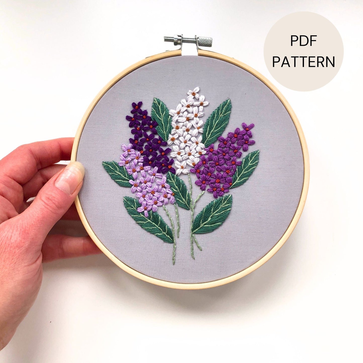 Beginner floral needlework design